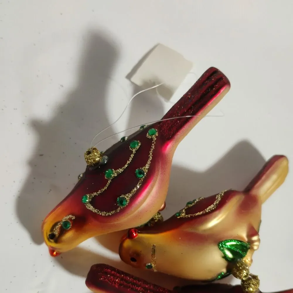 Grande Living 12 Days of Christmas  Glass Tree Ornaments 4,5,6 by Dillard's